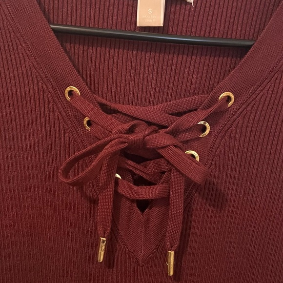 Micheal Kors Long sleeve top-Burgundy - Picture 5 of 5